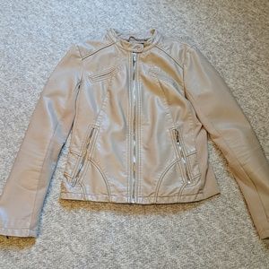 Express Vegan Leather Moto Jacket